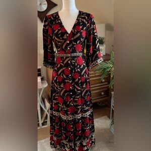 Arnhem floral bo-ho maxi dress